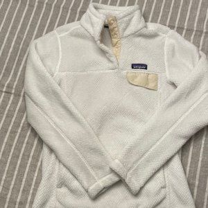 Patagonia Ivory Women's Lightweight Synchilla Snap-T Fleece Pullover XS